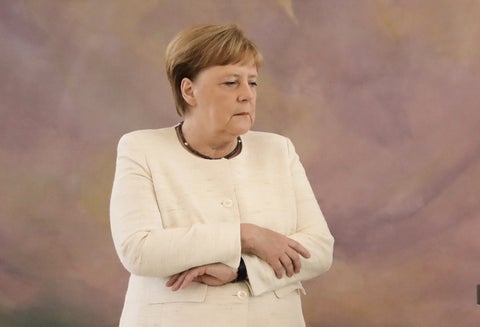 Ángela Merkel, canciller alemana, durante un acto en Berlín