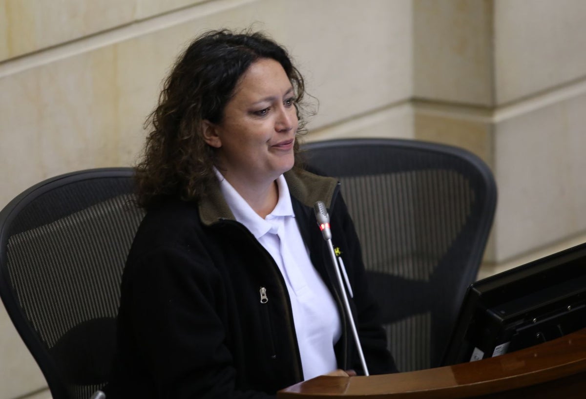 La senadora Angélica Lozano Correa.