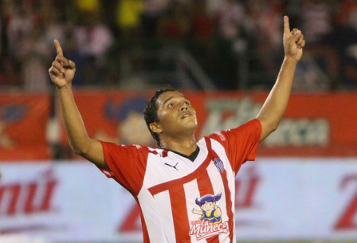 Carlos Bacca cuando jugó en Junior