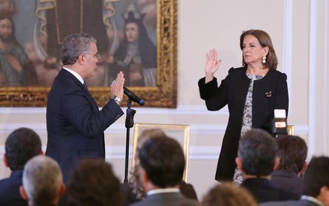La exmagistrada Margarita Cabello se posesionó este martes como nueva ministra de Justicia