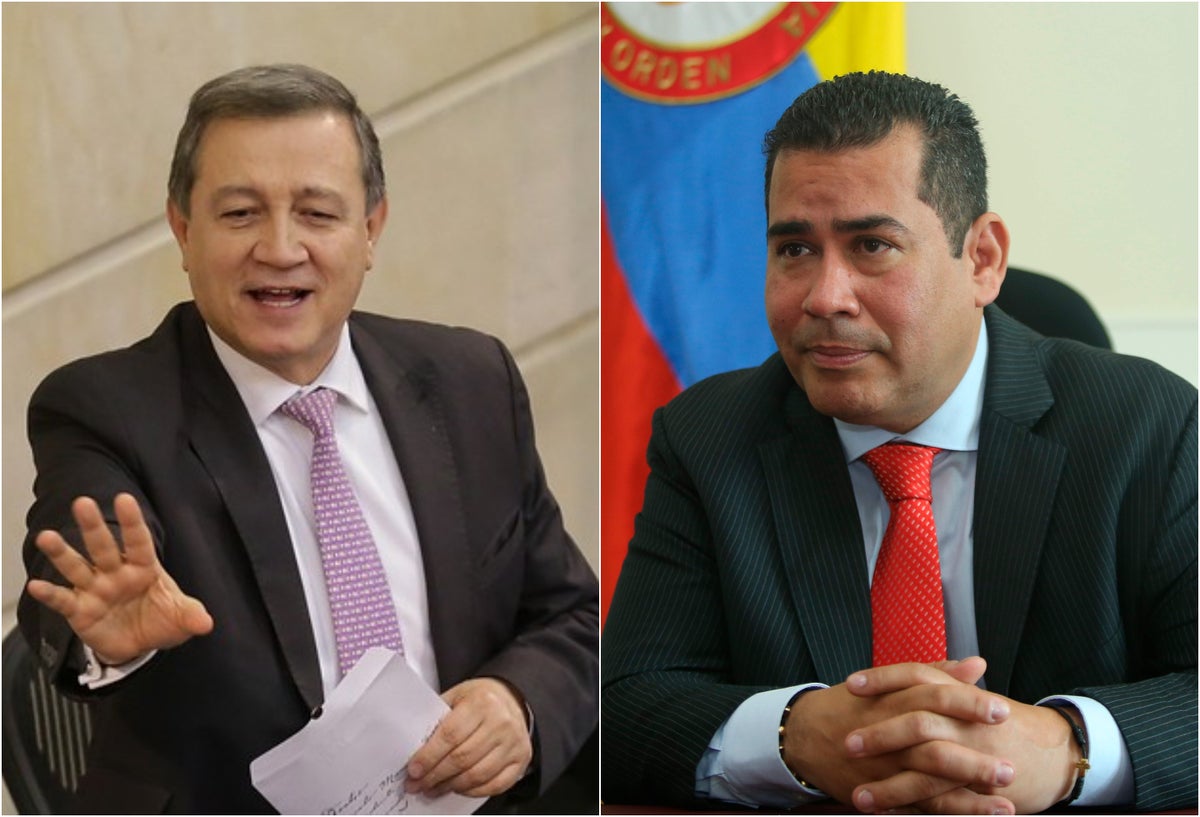 Ernesto Macías y Alejandro Chacón, presidentes de Senado y Cámara, respectivamente