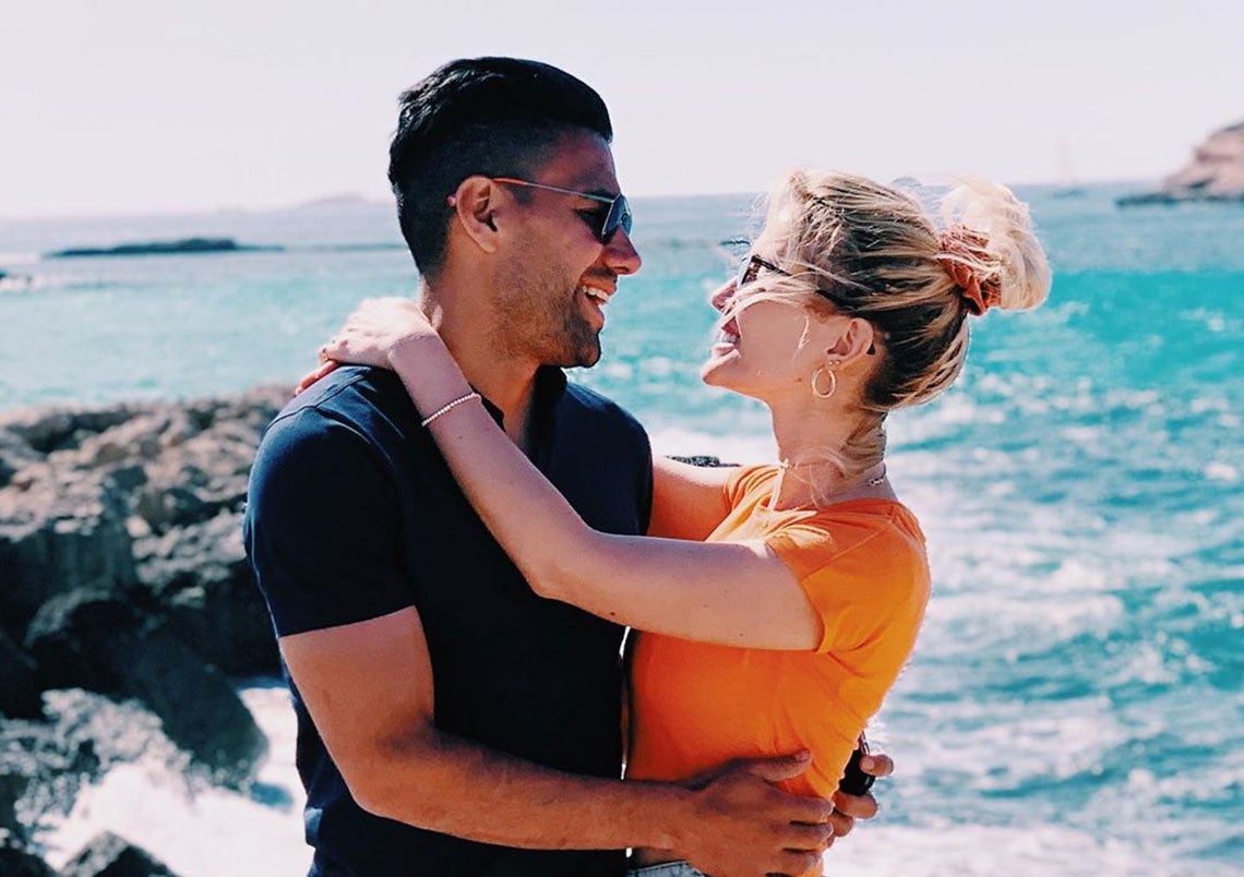Falcao y su esposa Lorelei Tarón