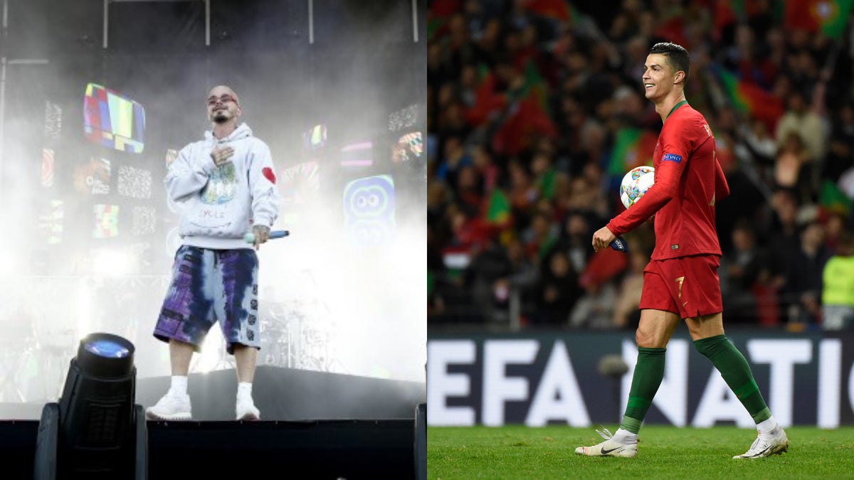 Cristiano Ronaldo estuvo en concierto de J Balvin