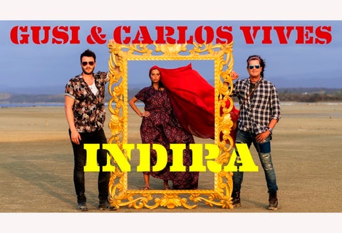 Gusi, Melissa Varón y Carlos Vives promocionando el video de Indira