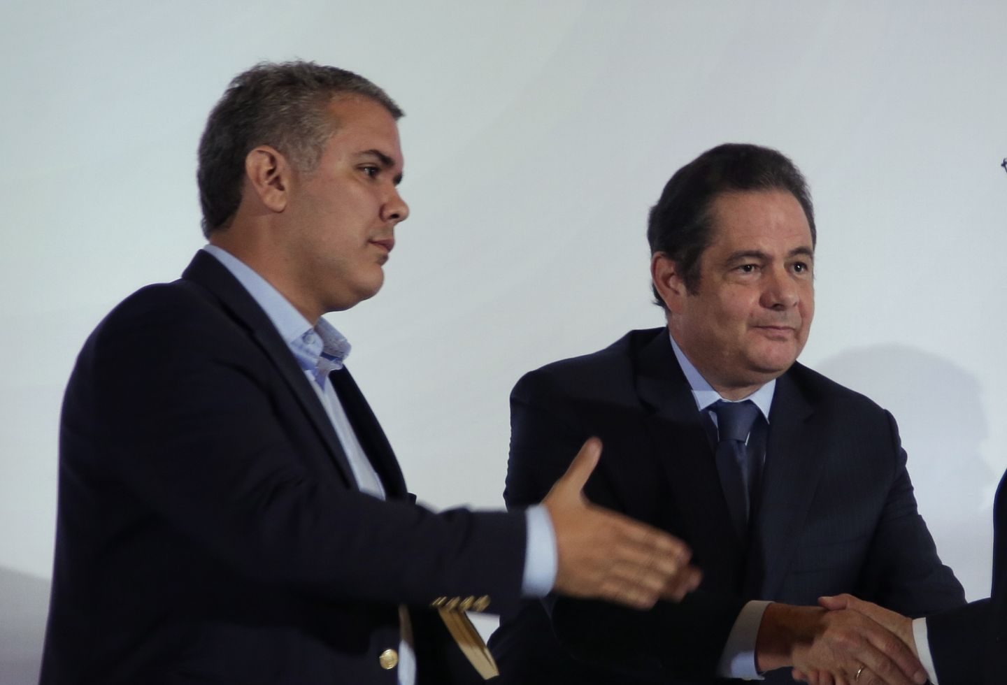 El presidente Iván Duque y el exvicepresidente Germán Vargas Lleras.