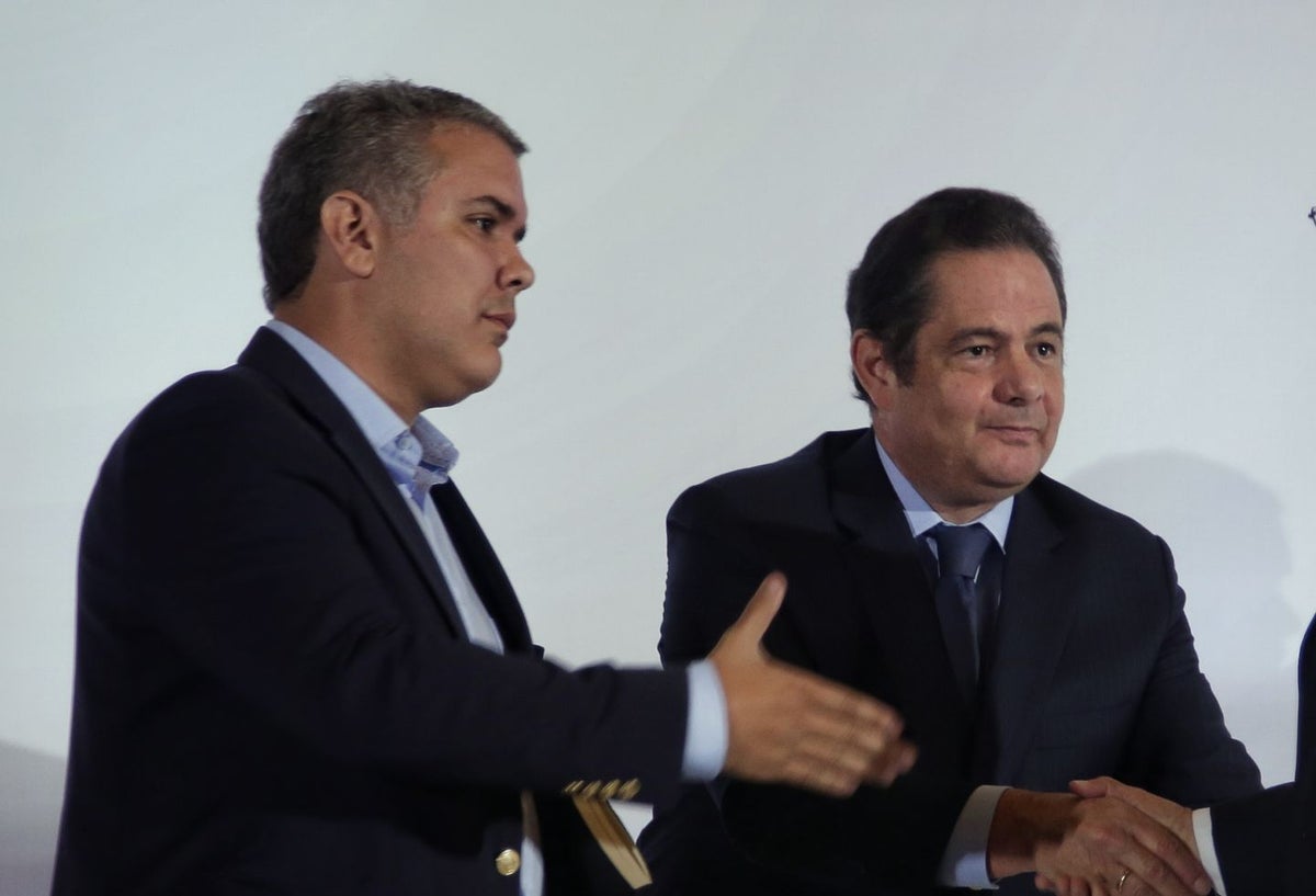 El presidente Iván Duque y el exvicepresidente Germán Vargas Lleras.