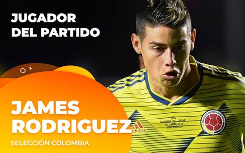 James Rodríguez, figura del partido.