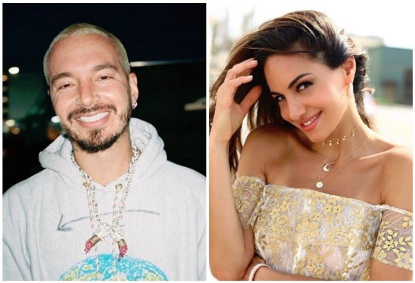 J Balvin y Valerie Domínguez