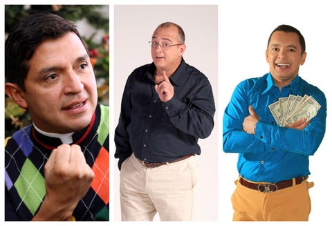 Padre Chucho, Jota Mario Valencia y el profesor Salomón