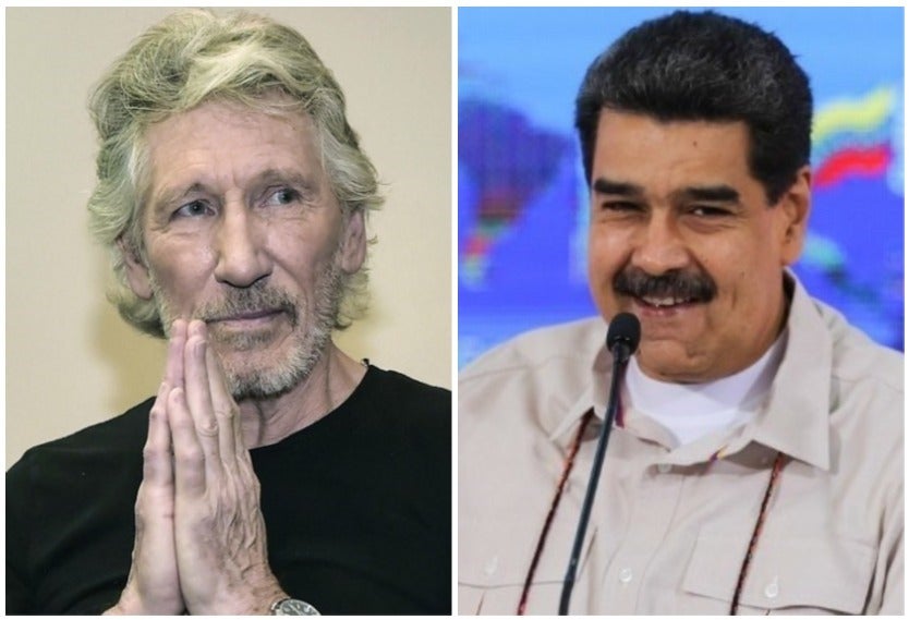 Nicolás Maduro y Roger Waters