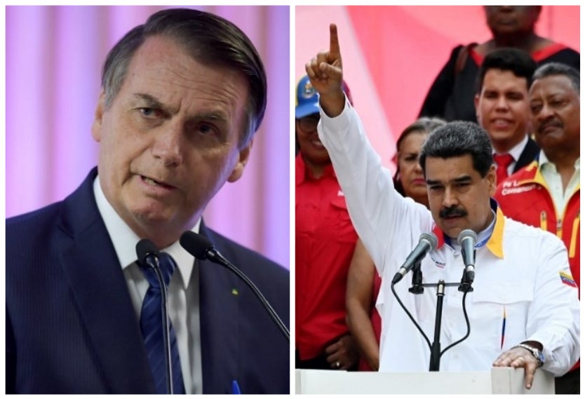Jair Bolsonaro y Nicolás Maduro