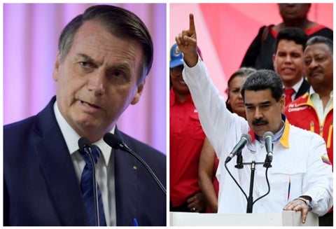 Jair Bolsonaro y Nicolás Maduro