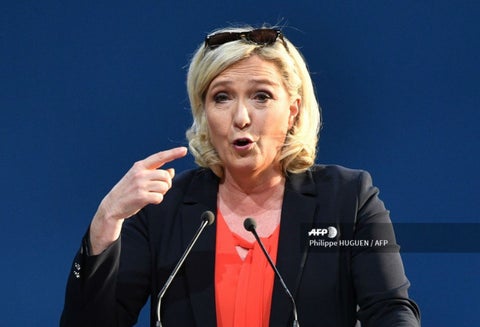 Marine Le Pen, líder de la extrema derecha francesa.