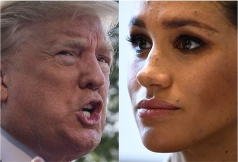 Donald Trump y Meghan Markle
