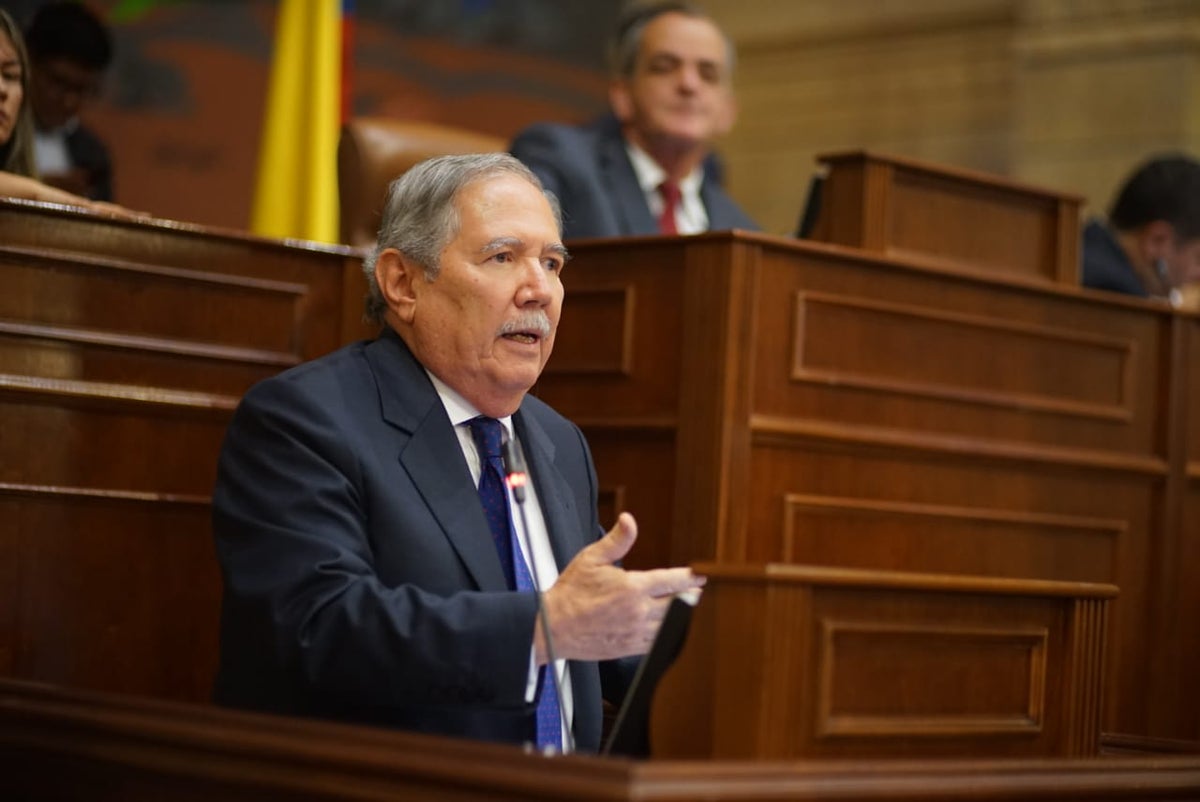 Ministro de Defensa, Guillermo Botero, en debate de moción de censura