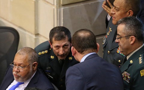 El general Nicacio Martínez, comandante del Ejército