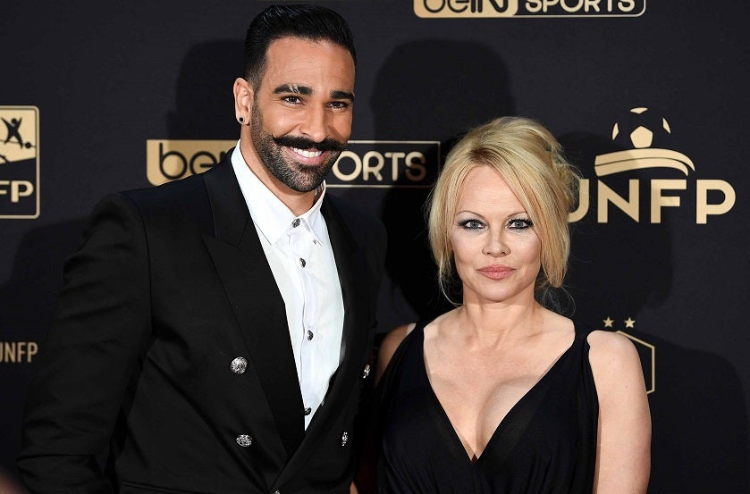Pamela Anderson y Adil Rami