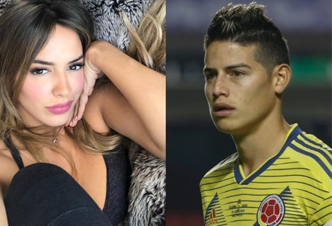 Shannon de Lima y James Rodríguez