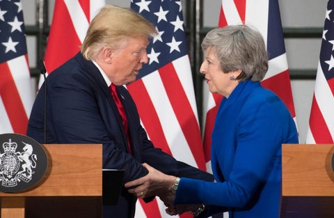 Trump y Theresa May