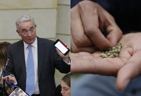 El senador Álvaro Uribe, contra la dosis mínima.