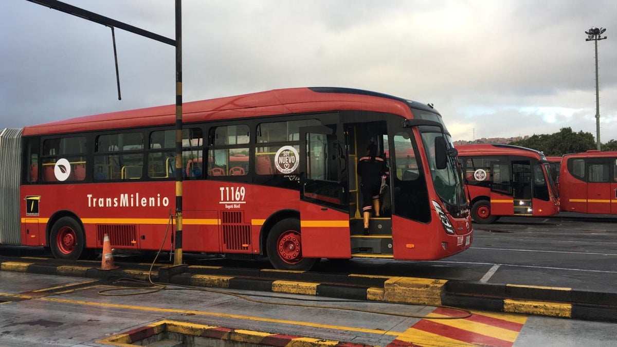 Nuevos buses de Transmilenio, en Bogotá