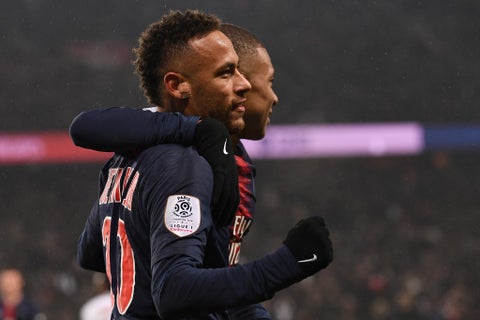 Neymar con la camiseta del PSG
