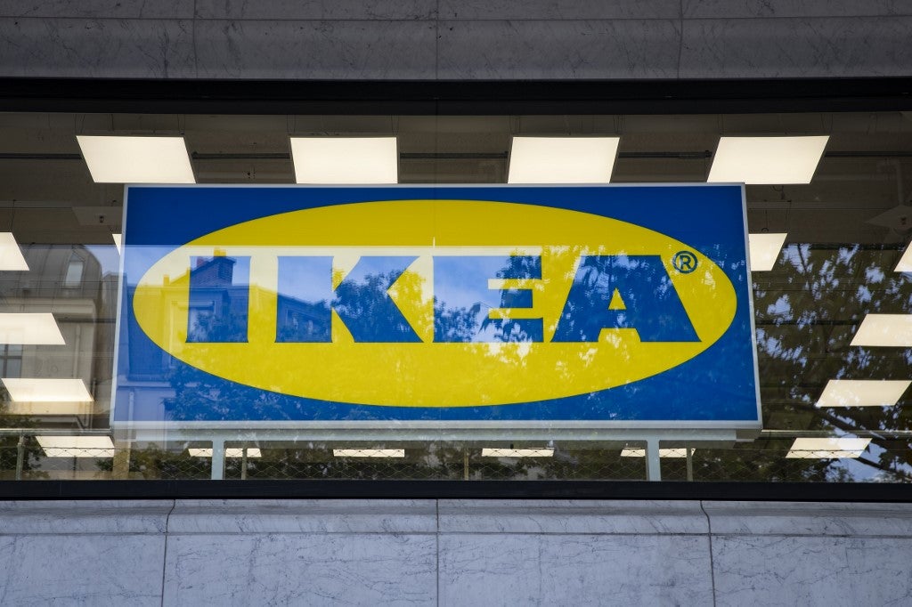 Letreto de la cadena Ikea