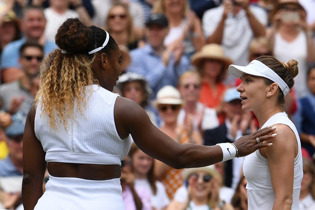 Serena Williams y Simona Halep.