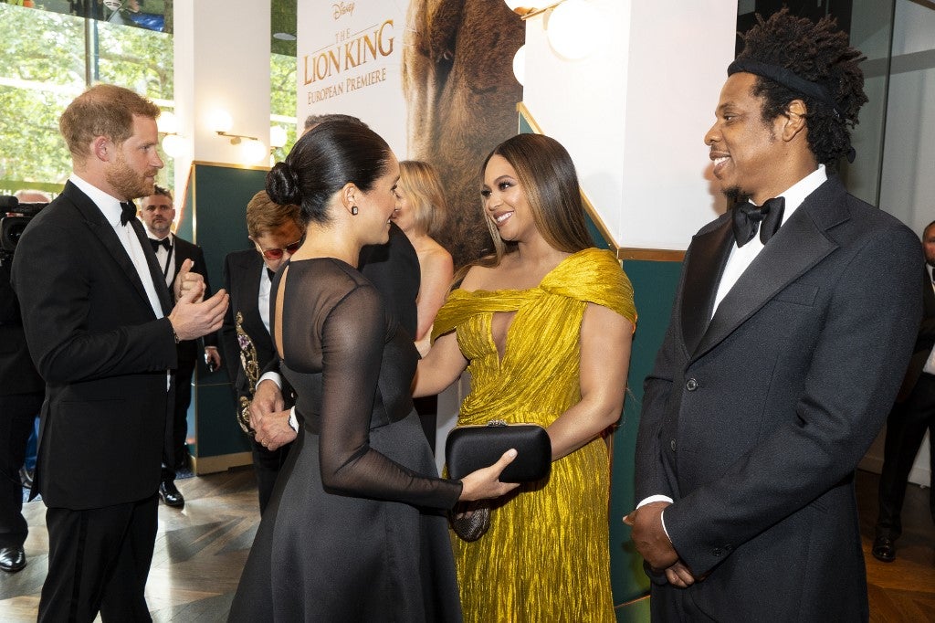 Duques de Sussex junto a Beyoncé