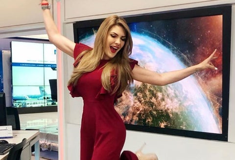 La presentadora Ana Karina Soto.