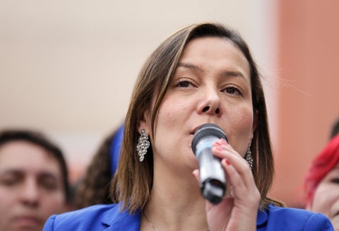 Ángela Garzón, excandidata a la Alcaldía de Bogotá