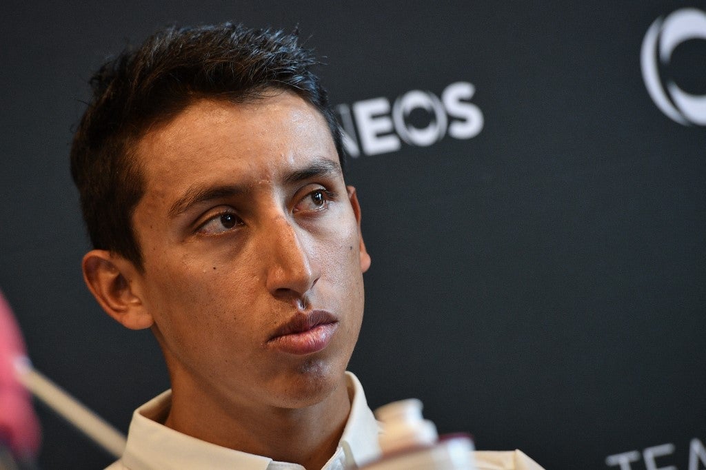 Egan Bernal, ciclista colombiano del Team Ineos