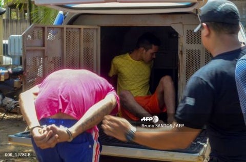 Presos cárcel en Altamira, Brasil