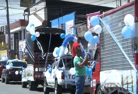 Caravana Día de la Virgen del Carmen, en Bogotá.