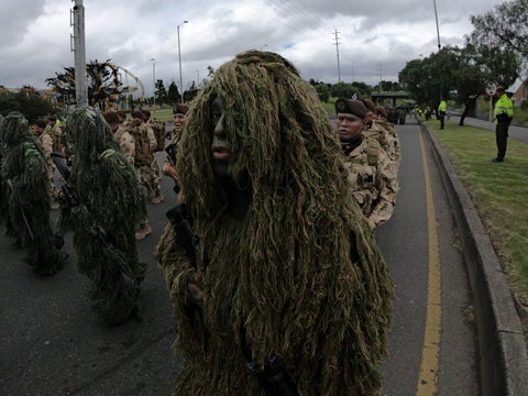 Desfile del 20 de Julio en Bogotá