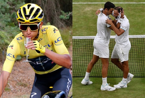 Egan Bernal, y Cabal y Farah