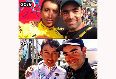 Egan Bernal y Pablo Mazuera, su mentor