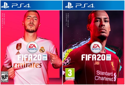 Eden Hazard y Virgil van Dijk en Fifa 2020