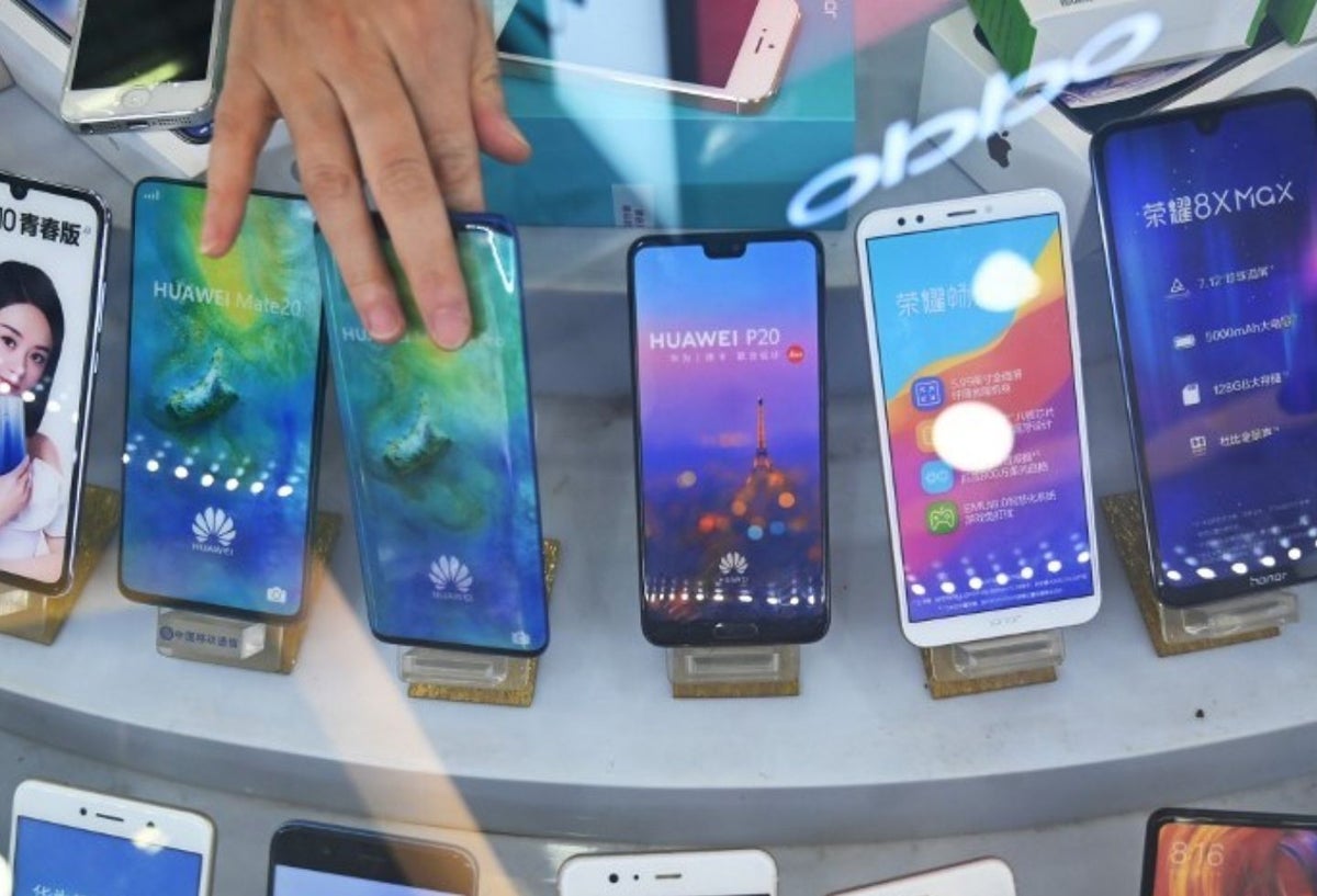 Los teléfonos Huawei.