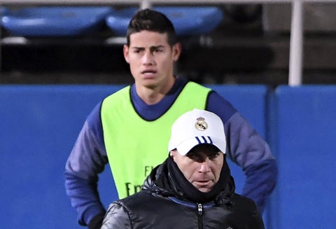 James Rodríguez y Zinedine Zidane.