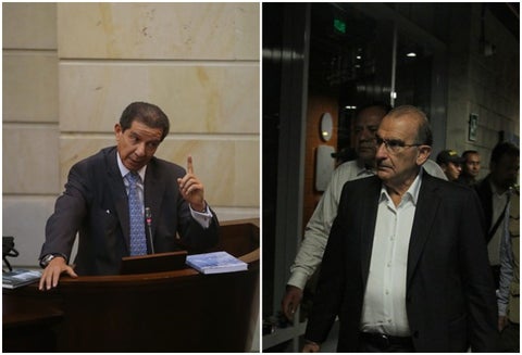 José Félix Lafaurie y Humberto de la Calle, presidente de Fedegán y ex jefe negociador del gobierno ante las Farc, respectivamente
