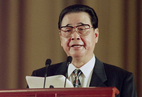 Li Peng, ex primer ministro chino.