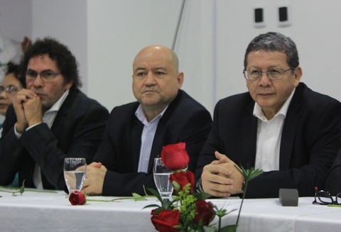 Pastor Alape, Carlos Antonio Lozada y Pablo Catatumbo.