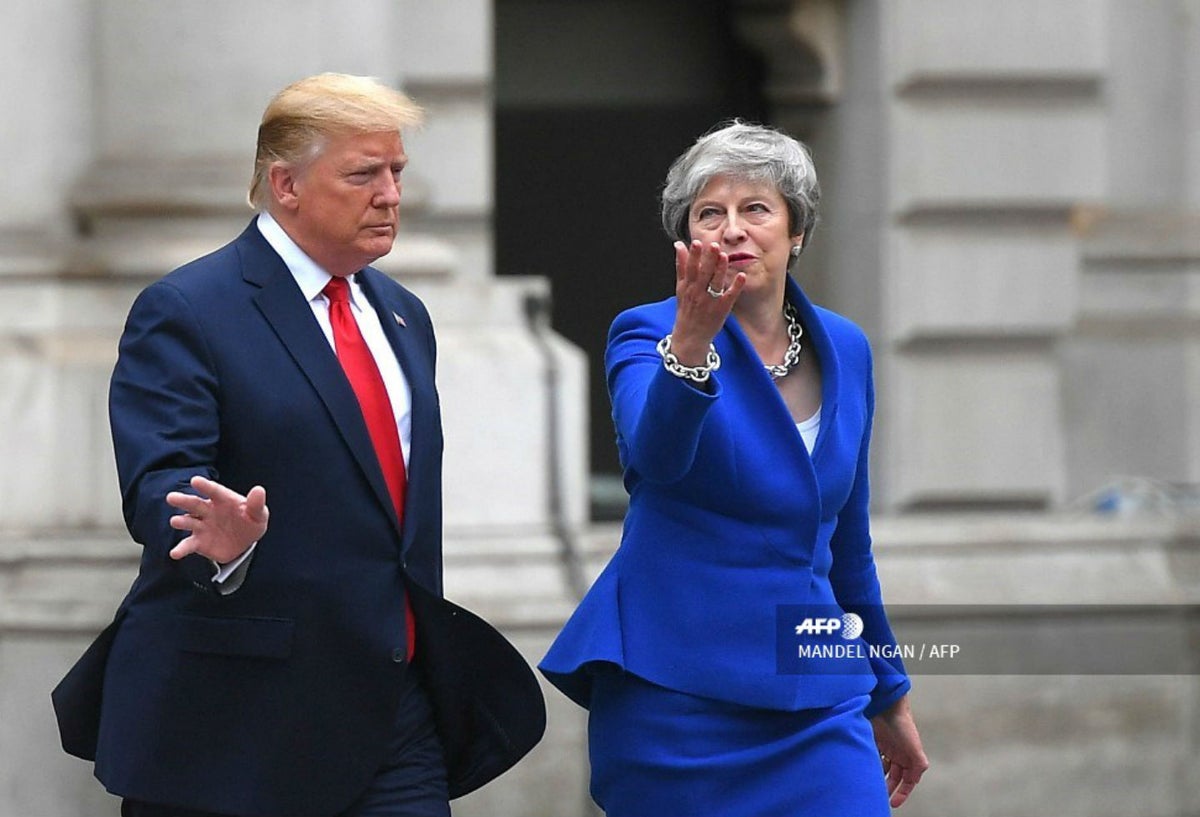 Theresa May y Donald Trump