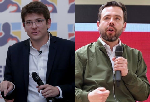 Miguel Uribe Turbay y Carlos Fernando Galán.