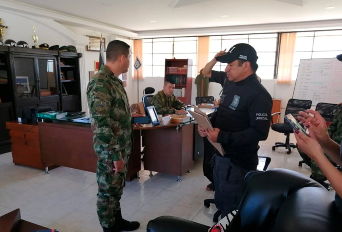 El CTI Cundinamarca en la captura de los militares