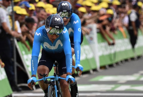 Nairo Quintana, ciclista colombiano al servicio de Movistar Team