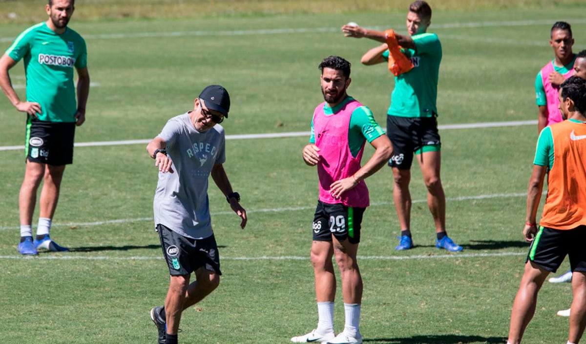 Atlético Nacional - Entrenamiento dirigido por el técnico Osorio