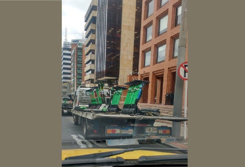 Patinetas eléctricas decomisadas por el Distrito