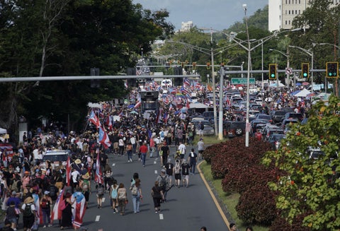 Marchas en Puerto Rico contra Ricardo Rosselló